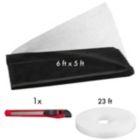 Alternate image 2 for LIVAIA Mosquito Netting  5ft X 6ft Black Mosquito Net For Window, Screen Tape Screen