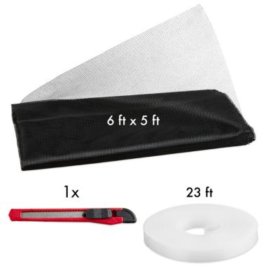 LIVAIA Mosquito Netting  5ft X 6ft Black Mosquito Net For Window, Screen Tape Screen. View a larger version of this product image.