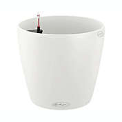 Lechuza USA 23" Color 70 Matte White Smooth and Round Planter with a Reservoir