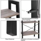 Alternate image 3 for BreeBe 4 Tiers Standing Bookcase