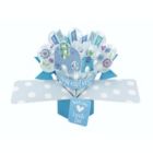 Alternate image 0 for Second Nature Mailable Congratulations Baby Boy Blue Pop Up Greeting Card - POP144