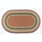 Alternate image 0 for Earth Rugs C-24 Olive / Burgundy / Gray Oval Braided Rug 27 x 45 inch