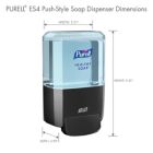 Alternate image 2 for Purell ES4 1200 ml Wall Mount Gel Soap Dispenser (Pack of 1)