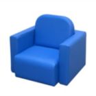 Alternate image 0 for Qaba 2-in-1 Multifunctional Kids Sofa Convertible Table and Chair Set for Boys Girls, Blue