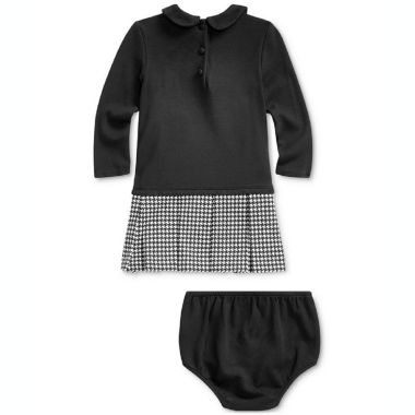Ralph Lauren Baby Girl's Shirtdress & Bloomer Black Size 6MOS. View a larger version of this product image.