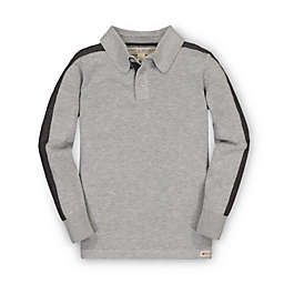 Hope & Henry Boys' Long Sleeve Sweater Polo (Grey, 3-6 Months)