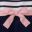 Navy With Rose Pink Ribbon