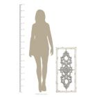 Alternate image 3 for HomeRoots Home Decor Distressed Scroll Panel Metal White Wood Framed Wall Art - 321183