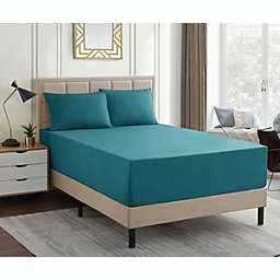 Sweet Home Collection   4-Piece Bed Sheets Set - Luxury Bedding Set, EXTRA DEEP pocket - Queen, Teal