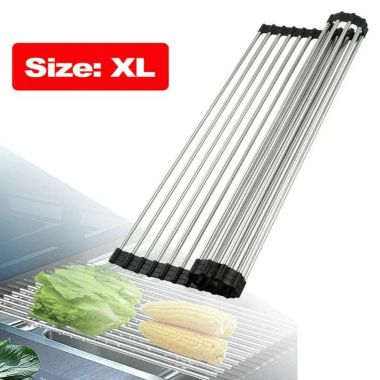 Infinity Merch Over the Sink Multipurpose Roll-Up Dish Drying Rack. View a larger version of this product image.