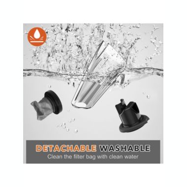 Whall Mini Portable Cordless Handheld Vacuum with 8500 PA, washable filters, a lightweight wet dry vac feature that is suitable for car, home and office. View a larger version of this product image.