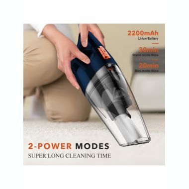 Whall Mini Portable Cordless Handheld Vacuum with 8500 PA, washable filters, a lightweight wet dry vac feature that is suitable for car, home and office. View a larger version of this product image.