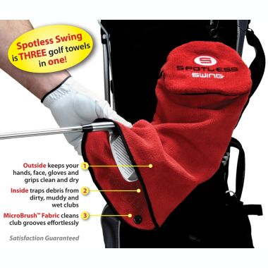 Sunlit Solutions Clean Swing Golf Towel, 16 x 11 x 0.5 inches. View a larger version of this product image.