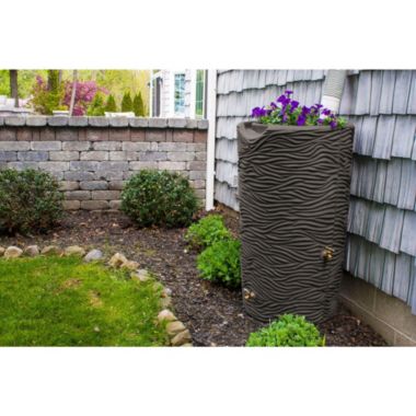 Good Ideas Impressions Palm 65 Gallon Rain Saver - Oak. View a larger version of this product image.