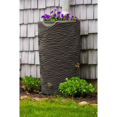 Good Ideas Impressions Palm 65 Gallon Rain Saver - Oak. View a larger version of this product image.