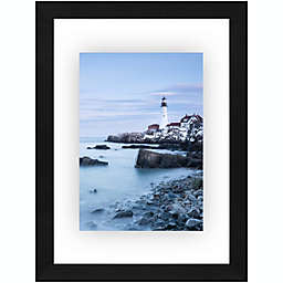 Americanflat 8x10 Floating Frame in Black with Polished Glass and Hanging Hardware Included - Also Use 5x7 or 4x6 Photos for Floating Effect - Horizontal and Vertical Formats for Wall and Tabletop