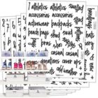 Alternate image 0 for Talented Kitchen 224 Closet, Clothing, Shoes & Sports Labels. 224 Script Label Stickers. Water Resistant. Decals Storage Organization for Bins Baskets & Containers (Set of 224-Closet Clothing & Shoes)