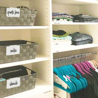 Talented Kitchen 224 Closet, Clothing, Shoes & Sports Labels. 224 Script Label Stickers. Water Resistant. Decals Storage Organization for Bins Baskets & Containers (Set of 224-Closet Clothing & Shoes). View a larger version of this product image.