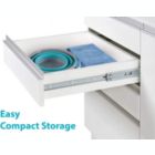 Alternate image 3 for Top Race Foldable Pail Bucket Set Of 3 Collapsible Buckets Multi-Purpose For Beach,