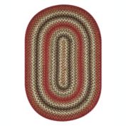 Home Spice Decor 20" x 30" Oval Chester Jute Braided Rug