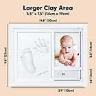Alternate image 2 for KeaBabies Baby Handprint and Footprint Kit, Personalized Baby Picture Frame Print Kit, Baby Keepsake Gifts (Alpine White)