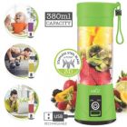 Alternate image 1 for Hauz - Portable Personal Blender, 380 mL Capacity, USB Reachargeable, Green