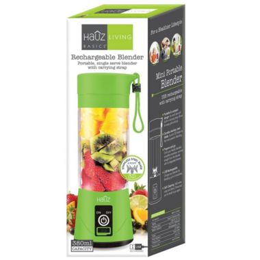 Hauz - Portable Personal Blender, 380 mL Capacity, USB Reachargeable, Green. View a larger version of this product image.