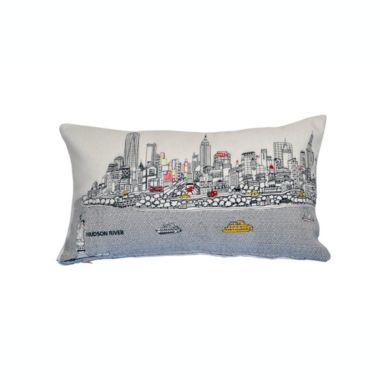 Beyond Cushions Nyc Prince Day Embroidered Skyline Pillow. View a larger version of this product image.