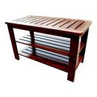 Alternate image 0 for D-Art collection Mahogany Michaela Honey Shoe Bench