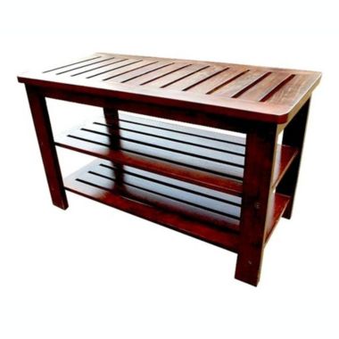 D-Art collection Mahogany Michaela Honey Shoe Bench. View a larger version of this product image.