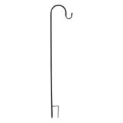 Northlight 48" Black Metal Shepard's Hook Outdoor Garden Stake