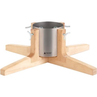 Tree Nest Medium Rustic Christmas Tree Stand for Real Trees, Silver. View a larger version of this product image.