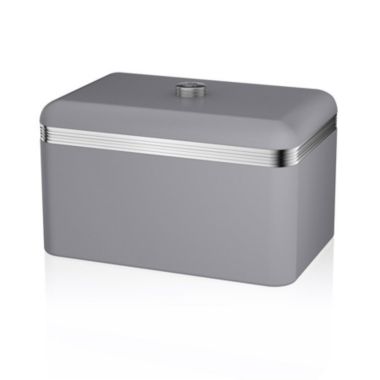Swan Retro Bread Bin Grey. View a larger version of this product image.
