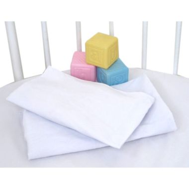 Badger Basket Co. WHITE Fitted Bassinet Sheets for ELITE Bassinets (Set of 2). View a larger version of this product image.