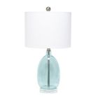 Alternate image 0 for Elegant Designs Ellipse Transparent Table Lamp, Clear Blue