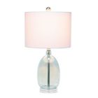 Alternate image 1 for Elegant Designs Ellipse Transparent Table Lamp, Clear Blue