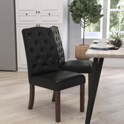 Black Parsons Dining Chairs Bed Bath, Parsons Dining Chairs With Black Legs And
