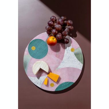 GAURI KOHLI Brilliance Marble Cheese Board 12". View a larger version of this product image.