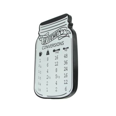 Things2Die4 Rustic Vintage Look Measurement Conversion Chart Metal Wall Hanging for Cooking or Baking 16 Inches High. View a larger version of this product image.