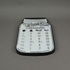 Alternate image 3 for Things2Die4 Rustic Vintage Look Measurement Conversion Chart Metal Wall Hanging for Cooking or Baking 16 Inches High