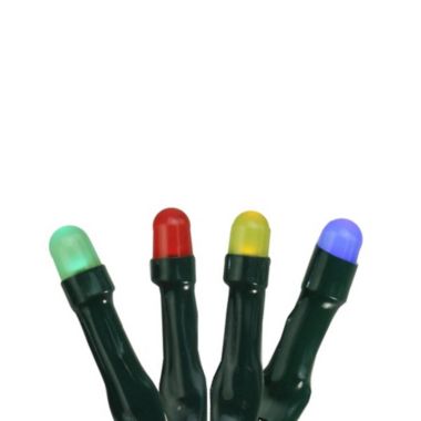 Product Works 15 Multi-Color Micro LED Christmas Lights - 5.7 ft Green Wire. View a larger version of this product image.