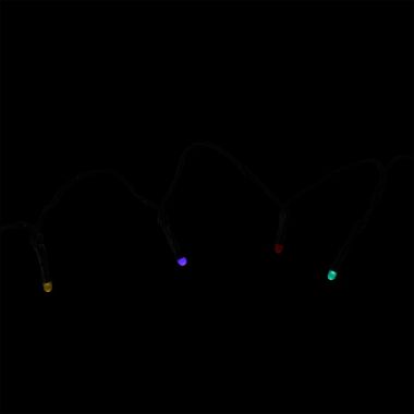 Product Works 15 Multi-Color Micro LED Christmas Lights - 5.7 ft Green Wire. View a larger version of this product image.