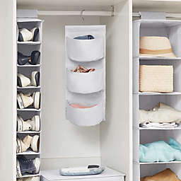 DormCo TUSK 3-Piece College Closet Set - White (Hanging Shelves Version)