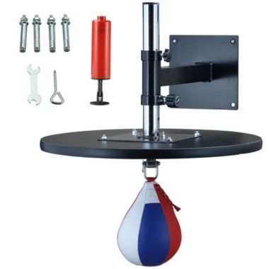 Soozier Speed Bag Platform, Wall Mounted Speedball for Boxing, MMA Workout Punching Bag Height Adjustable for Home Gym. View a larger version of this product image.