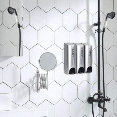 Kitcheniva 3-Pieces Soap Dispenser Shower Gel Shampoo. View a larger version of this product image.