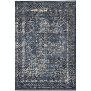 kathy ireland Home Malta MAI01 Navy/White/Brown Indoor Area Rug - 5'3 x 7'7. View a larger version of this product image.