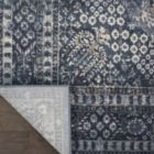 Alternate image 3 for kathy ireland Home Malta MAI01 Navy/White/Brown Indoor Area Rug - 5'3 x 7'7