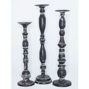 TX USA Home Decorative Iron Pillar Candle Holder - Set of 3. View a larger version of this product image.