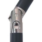 Alternate image 3 for Sunnydaze Outdoor Aluminum Pool Patio Umbrella with Push Button Tilt and Crank - 9' - Navy Blue Stripe