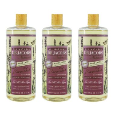Dr Jacobs Naturals 32 Oz. 3 Pack Pure Castile Liquid Soap - Lavender. View a larger version of this product image.